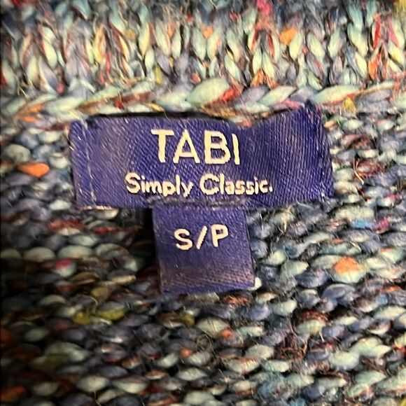 Tabi Blue‎ Turtleneck Asymmetrical Sweater Size S - Picture 9 of 10
